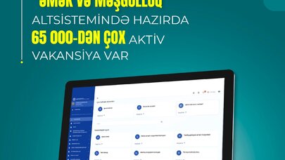 “Əmək və Məşğulluq” altsistemində hazırda aktiv vakansiyalar var