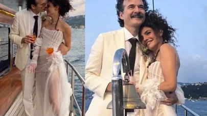 "Çukur"un aktrisası ailə qurdu: gəmidə nikah mərasimi... - Foto