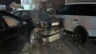 Saray qəsəbəsində zəncirvari qəza