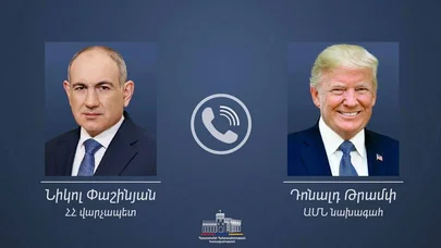 Paşinyan və Tramp arasında telefon danışığı - Hər iki xalqın hiss etdiyi əsl sülh yaranıb