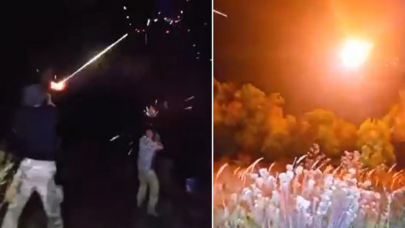 Rus əsgərləri ölümlə burun-buruna: Kamikadze dron belə vuruldu - VİDEO