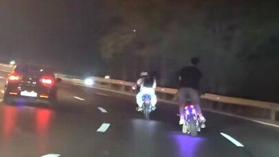 Bakıda avtoxuliqanlıq edən moped sürücüsü həbs edildi