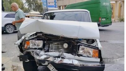 Göyçayda zəncirvari qəza olub, altı nəfər xəsarət alıb
