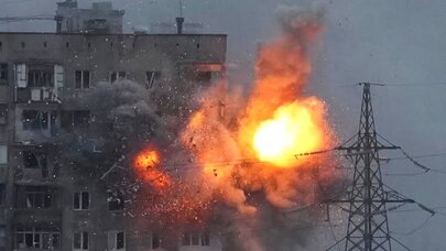 Rusiya Ukraynaya üçtonluq bomba ilə zərbə endirdi