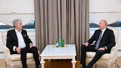 İlham Əliyev Ukraynanın sabiq Prezidenti ilə görüşdü