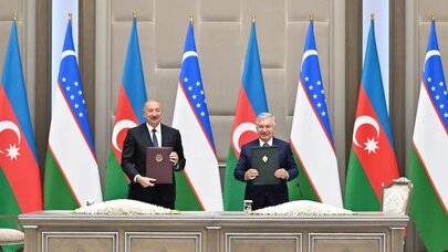 Azərbaycan və Özbəkistan sənədlərinin imzalanma və mübadiləsi mərasimi oldu
