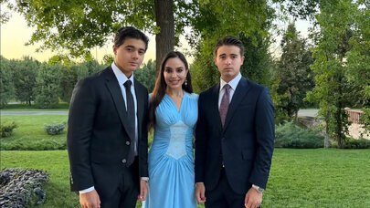 Leyla Əliyeva oğulları ilə Daşkənddə - FOTO