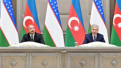 Prezidentlər mətbuata bəyanatlarla çıxış etdilər - FOTO