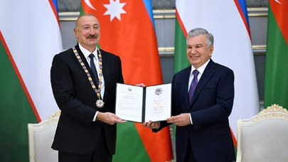 Prezidentlərə ali dövlət mükafatları təqdim edildi