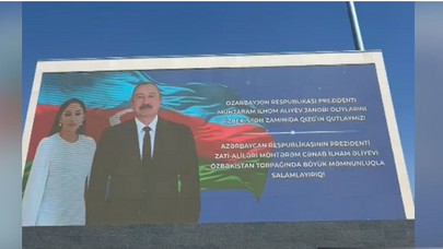 Daşkənddə İlham Əliyevin Özbəkistana səfəri ilə bağlı bannerlər yerləşdirildi - VİDEO
