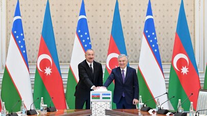 Azərbaycan və Özbəkistan prezidentlərinin iştirakı ilə "ABB Davr" Bank layihəsinin açılışı olub