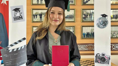 Şəhid anası tələbə adını qazandı - Foto