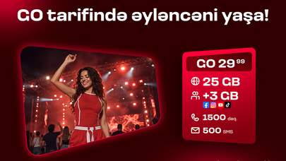Bakcell-in “GO” tariflərinə qoşulun və üstünlüklərdən faydalanın