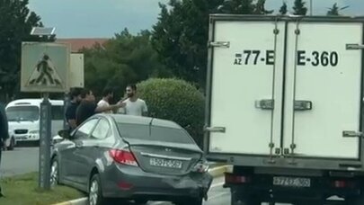 Sumqayıtda zəncirvari yol-nəqliyyat hadisəsi baş verdi