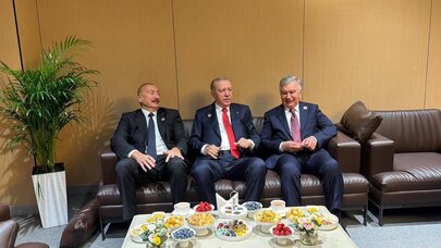 Əliyev, Ərdoğan, Mirziyoyev və Pezeşkian Bişkekdə bir araya gəldilər - Foto