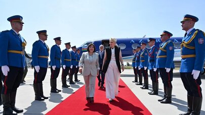Sahibə Qafarova Serbiyada səfərdədir
