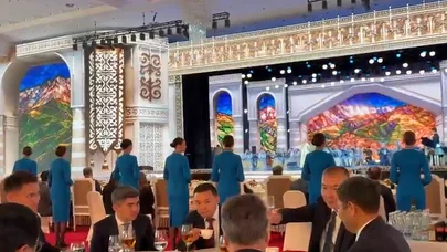 Bişkekdə dövlət və hökumət başçılarına Qırğızıstan Prezidenti adından ziyafət verildi