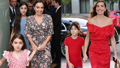Leyla və Arzu Əliyevalar qızları ilə Madriddə - FOTO
