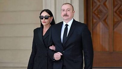 Prezident və xanımı Aleksandr Şarovskinin vida mərasiminə əklil göndəriblər