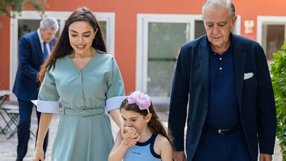 Leyla Əliyeva Madriddə qayğıya ehtiyacı olan uşaqlar üçün məktəbdə - FOTO