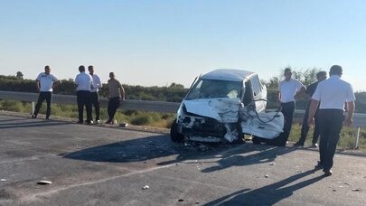 Bərdədə ağır qəza: Ölən və xəsarət alanlar var - Foto