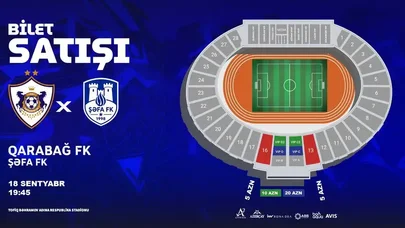 “Qarabağ” – “Şəfa” qarşılaşmasının biletləri satışa çıxarıldı