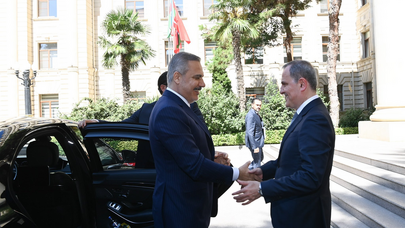 Ceyhun Bayramov Hakan Fidanı qarşıladı