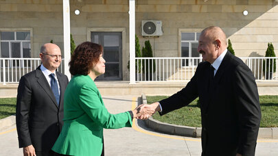 İlham Əliyev “Qobustan” Günəş Elektrik Stansiyasının açılışında iştirak etdi
