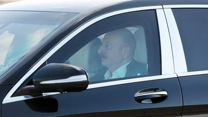 Prezident açılışdan sonra sükan arxasına keçdi - VİDEO