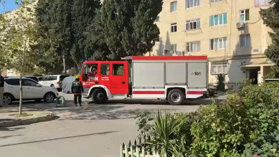Badamdarda beşmərtəbəli yaşayış binasında partlayış oldu - FOTO