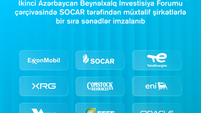 SOCAR İkinci Azərbaycan Beynəlxalq İnvestisiya Forumu çərçivəsində şirkətlərlə sənədlər imzaladı