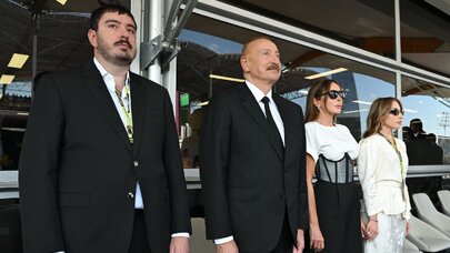 Prezident və xanımı Formula 1 yarışını izlədilər - FOTO/YENİLƏNDİ