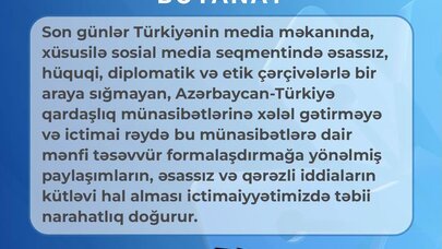 Şura: Qardaşlıq münasibətlərinə xələl gətirməyə yönəlmiş paylaşımlar edilir