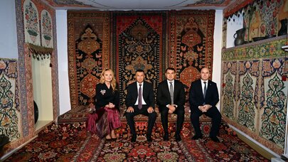Adil Kərimli Tacikistanın Baş naziri ilə Milli Xalça Muzeyini ziyarət etdi - FOTO