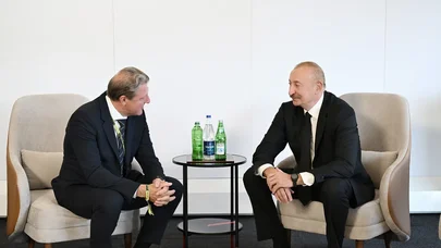 İlham Əliyev Beynəlxalq Xizək və Snoubord Federasiyasının prezidenti ilə görüşdü