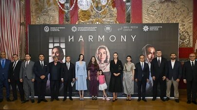 Leyla Əliyeva Romada "Harmoniya" sənədli filminin təqdimatında iştirak edib - Foto