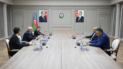 Əli Əsədov Beynəlxalq Üzgüçülük Federasiyasının prezidenti ilə görüşdü