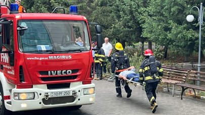 FHN-in Dövlət Yanğından Mühafizə Xidməti yanğın-taktiki təlim keçirib - FOTO