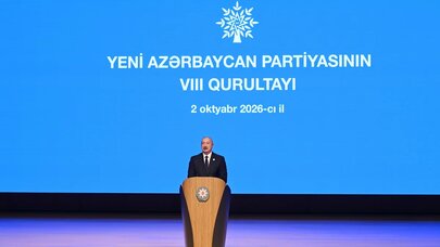 YAP-ın VIII Qurultayı keçirilir, İlham Əliyev çıxış edir