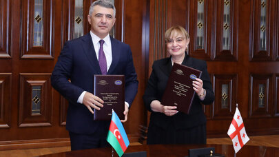 Azərbaycanla Gürcüstan arasında memorandum imzalandı - FOTO