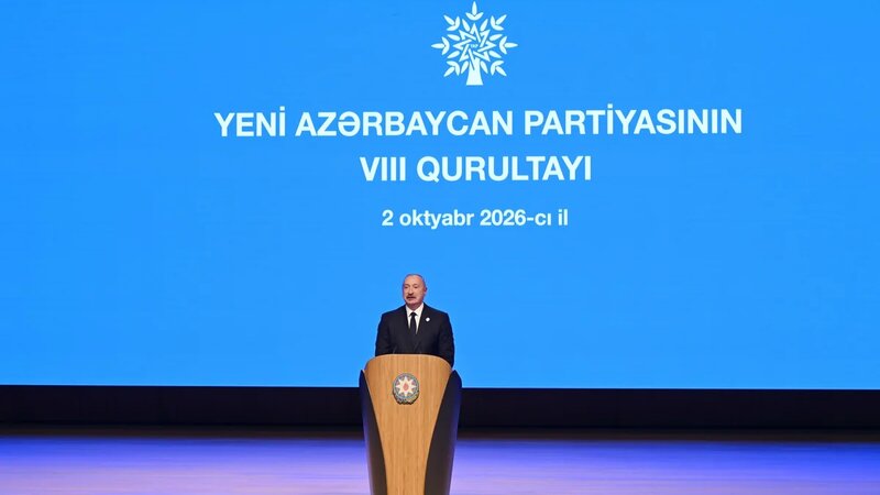 YAP-ın VIII Qurultayı keçirildi, İlham Əliyev çıxış etdi - YENİLƏNDİ