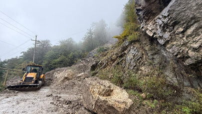 Quba-Xınalıq yolu bağlandı