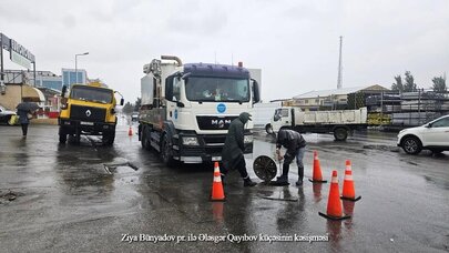 ADSEA intensiv yağışlarla bağlı gücləndirilmiş iş rejimində fəaliyyət göstərir