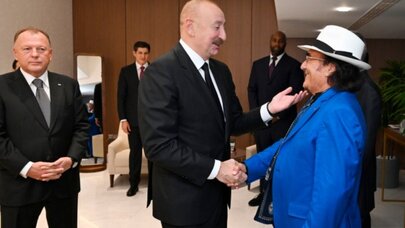 İlham Əliyev Bakıda dünyaşöhrətli müğənni ilə görüşdü