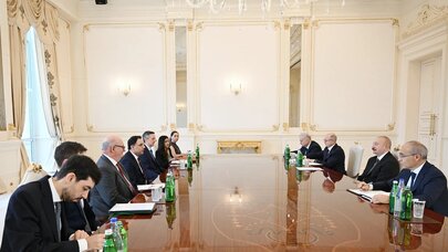 İlham Əliyev Böyük Britaniyanın dövlət nazirini qəbul etdi