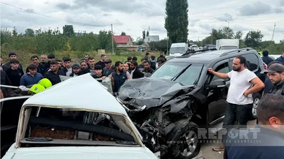 Qubada iki avtomobil toqquşub, ölən var