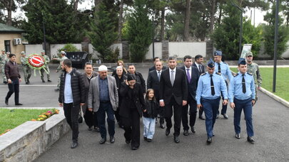 Yasamalda şəhid Hüseyn Tağıyevin anım mərasimi keçirilib - FOTO