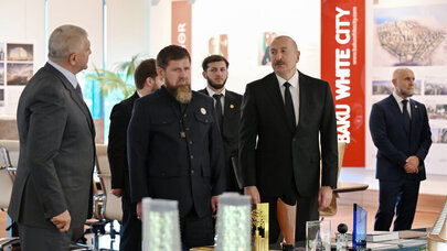 İlham Əliyev və Ramzan Kadırov “Bakı Ağ Şəhər”də oldular