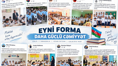 Müəllimlərdən geyim qaydaları ilə bağlı qərara dəstək - Fotolar