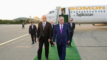 Emoməli Rəhmon Azərbaycanda səfərdədir - Foto